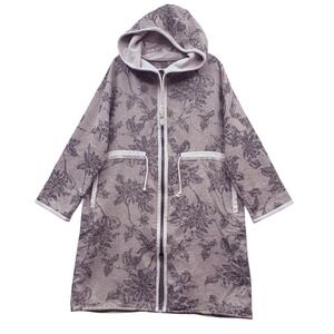 Humility Women's SAS LA FEE Floral Jacquard Hooded‎ Jacket Italy France M